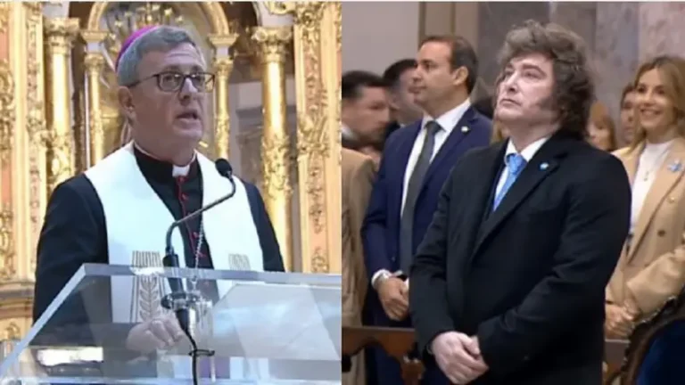 García Cuerva pidió frenar “la división social” y lanzó un fuerte mensaje frente a Milei durante el Tedeum