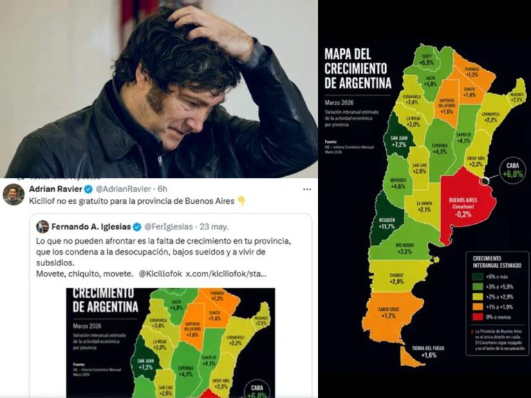 Polémica en redes: Milei compartió un mapa de Argentina sin Tucumán ni las Islas Malvinas