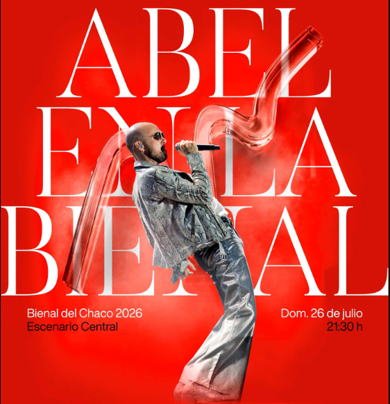 Abel Pintos cerrará la Bienal del Chaco 2026 con un concierto gratuito en Resistencia
