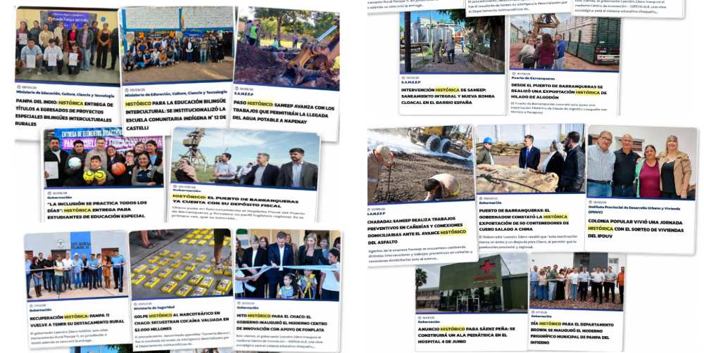 LA FALSA ÉPICA DEL GOBIERNO: EL ABUSO DEL «HISTÓRICO» EN LA GESTIÓN ZDERO