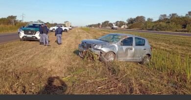 Colonia Popular: una mujer de Colonia Elisa fue derivada al Hospital Perrando tras despistar en la Ruta 16