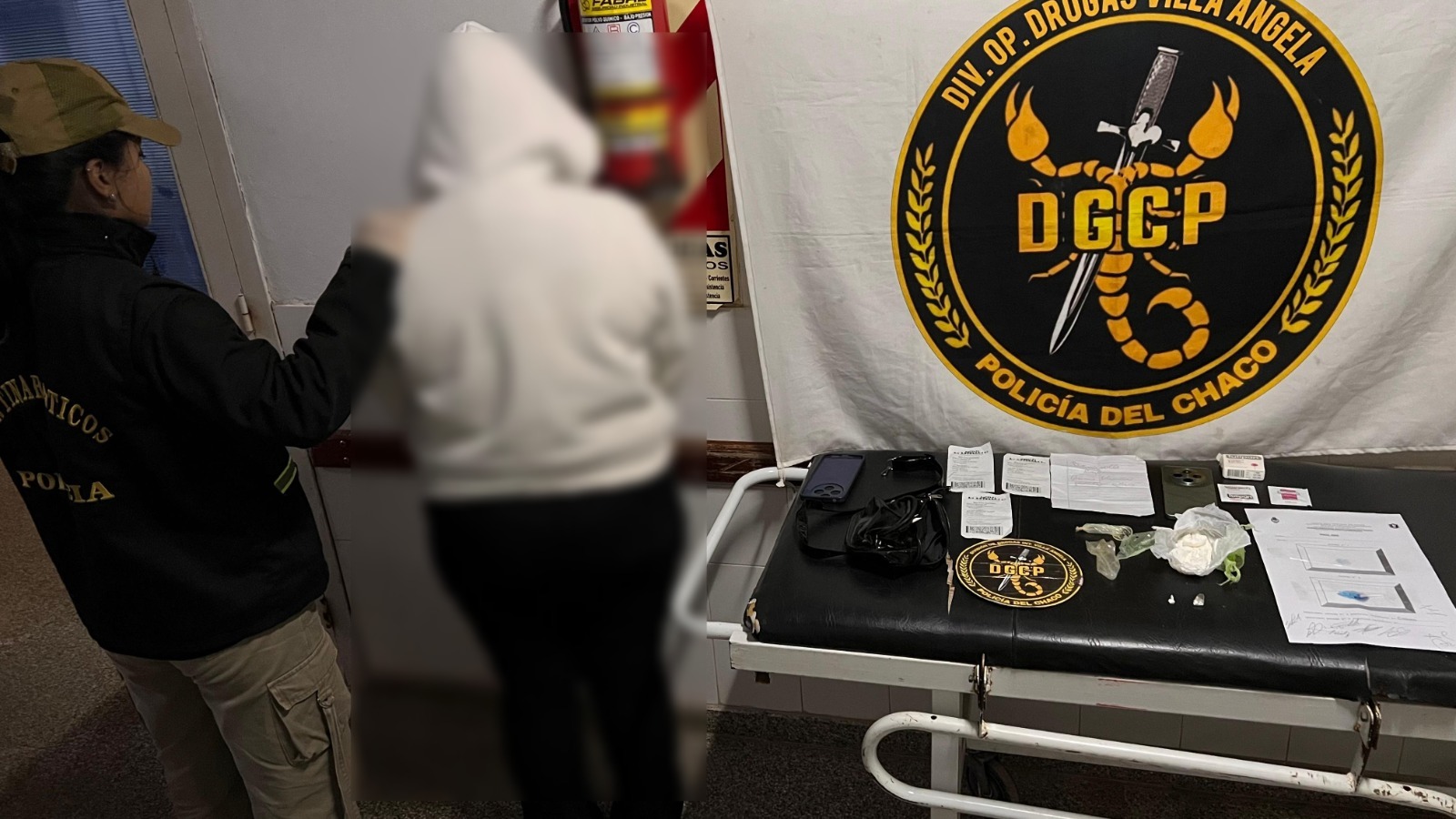 Detuvieron a una mujer que intentó ingresar cocaína oculta en su cuerpo a Villa Ángela
