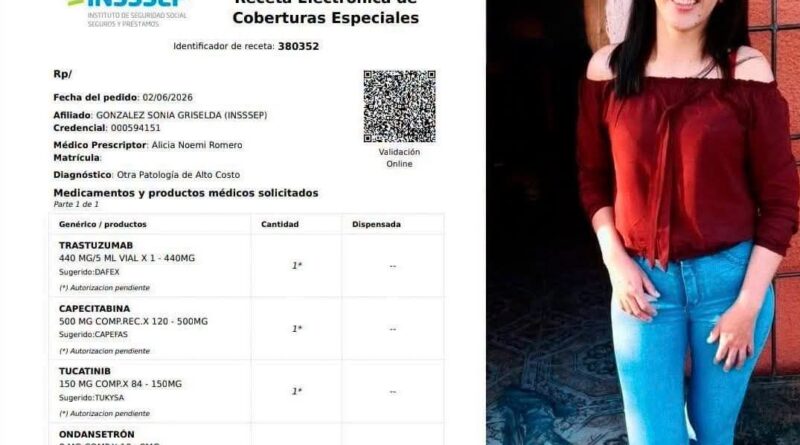 Lapachito: «Mi vida depende de una respuesta que no llega», una afiliada del INSSSEP denuncia que lleva dos meses sin tratamiento contra un cáncer metastásico