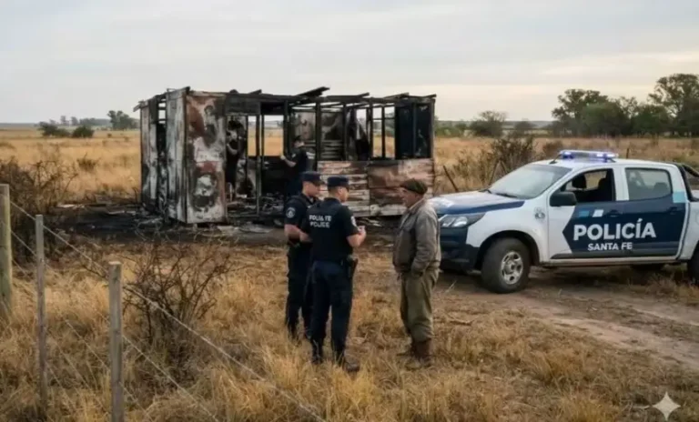 Tragedia en Santa Fe: dos peones rurales chaqueños murieron al incendiarse la casilla donde se alojaban