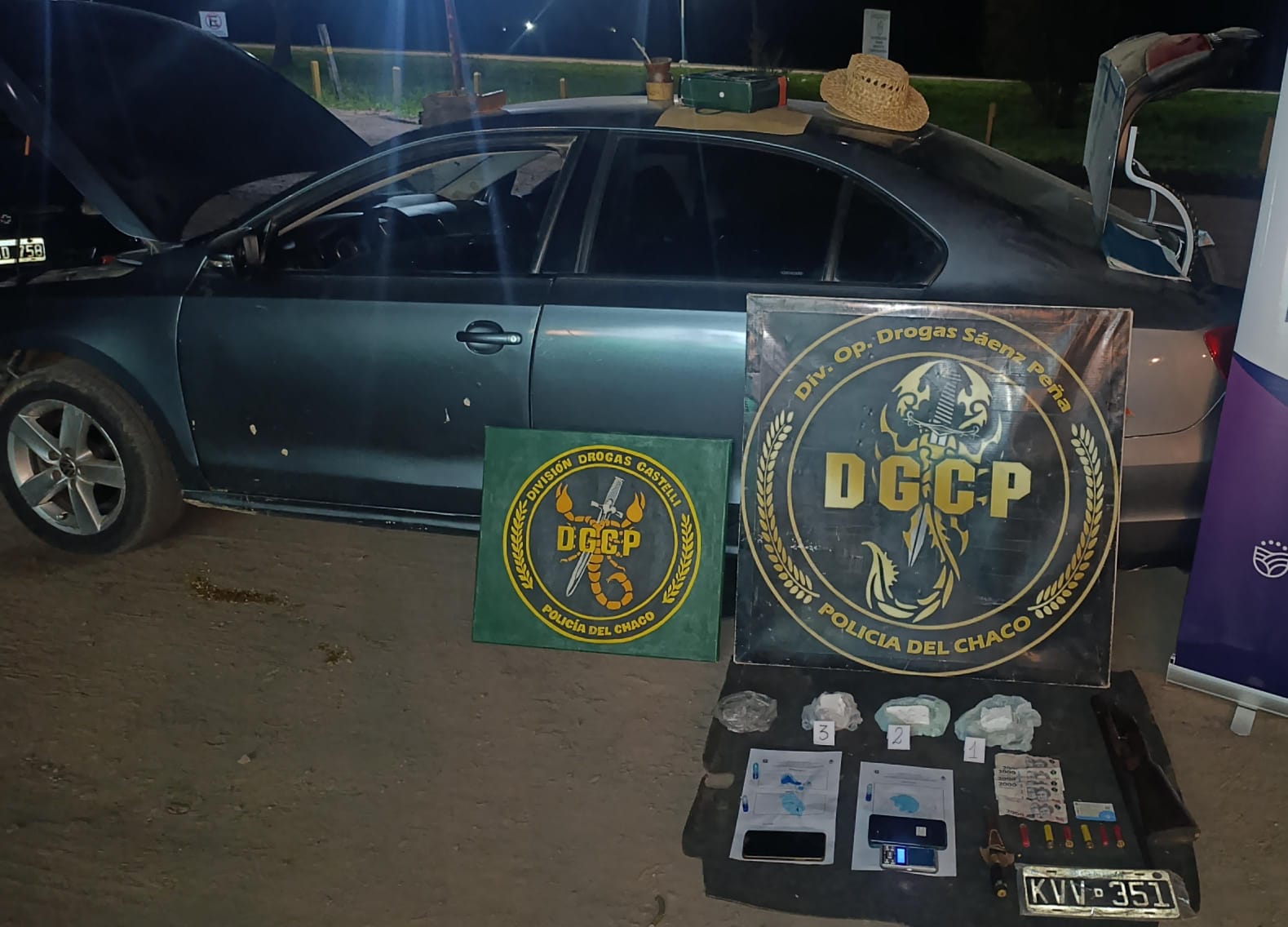 Tres Isletas: secuestraron 470 gramos de cocaína, una escopeta y detuvieron a un joven tras un operativo antidrogas