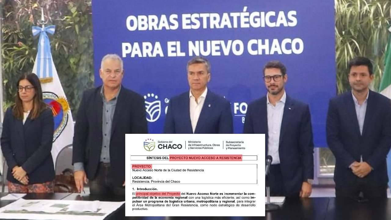 Nuevo acceso a Resistencia: Zdero presentó el proyecto, pero todavía no tiene financiamiento ni fecha de inicio confirmados