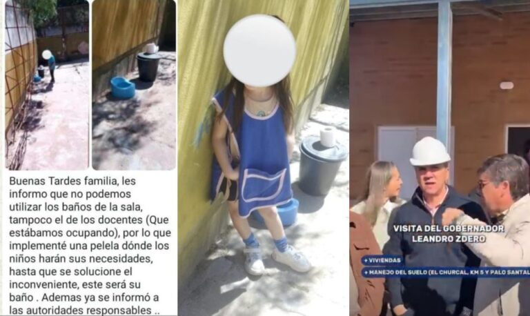 El Sauzalito: denuncian que niños de un jardín deben usar una “pelela” porque los baños están fuera de servicio